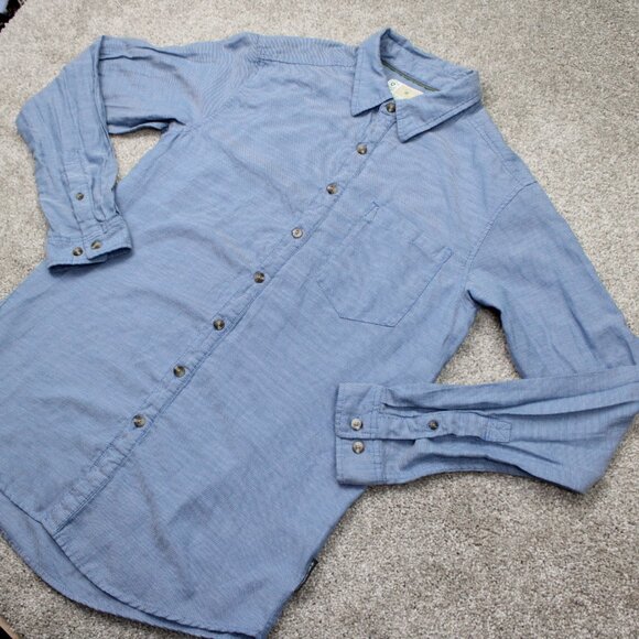 Exofficio Insect Shield Shirt Mens Medium Blue Cotton/Poly L/S Repellent Apparel - Picture 3 of 15